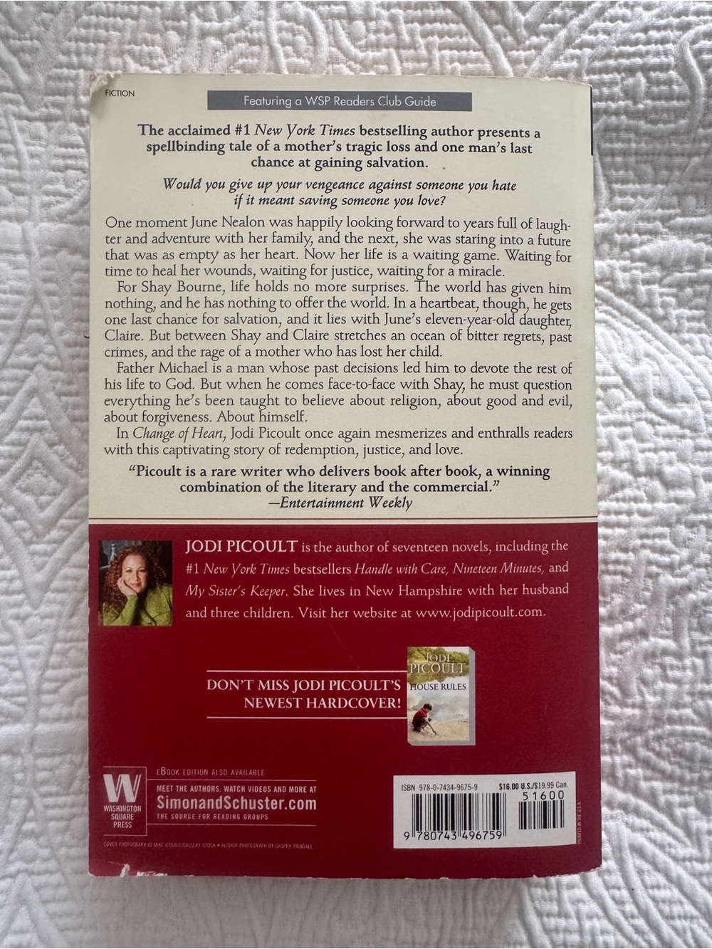 Change of Heart by Jodi Picoult Paperback 2008 - Picture 2 of 3